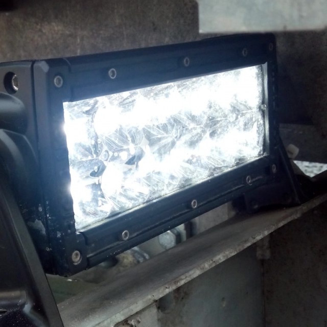 cree dual row light bar flood beam 6″ lens