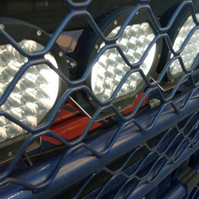 Aurora cree led round driving light combo beam with parking lights/drl 7″ lens (premium range)