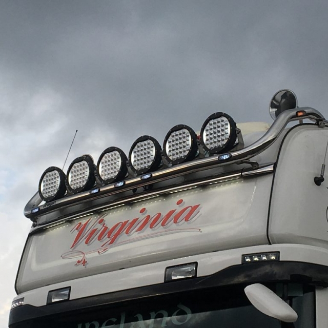 Aurora cree led round driving light combo beam with parking lights/drl 7″ lens (premium range)