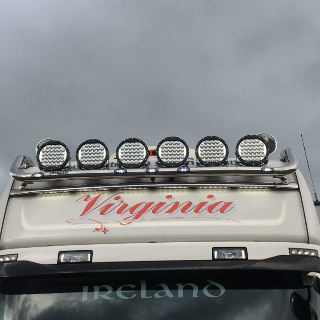 Aurora cree led round driving light combo beam with parking lights/drl 7″ lens (premium range)