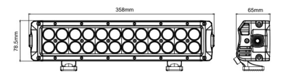 cree dual row light bar with drl 12.48" lens - Image 16